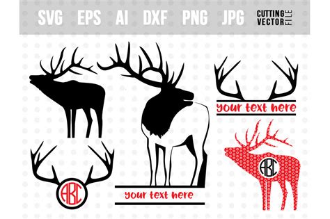 Download Free Elk Vector Bundle - svg, eps, ai, dxf, png, jpg Cut Images